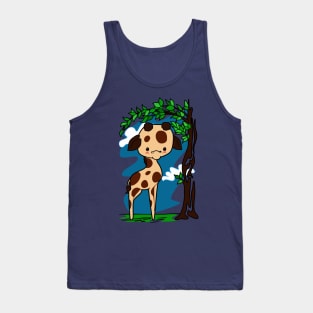 Giraffe and Tree Tank Top